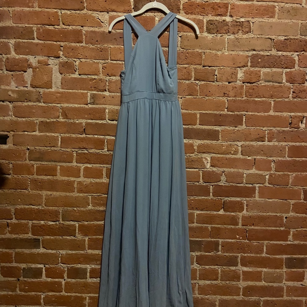 Lulus blue halter dress